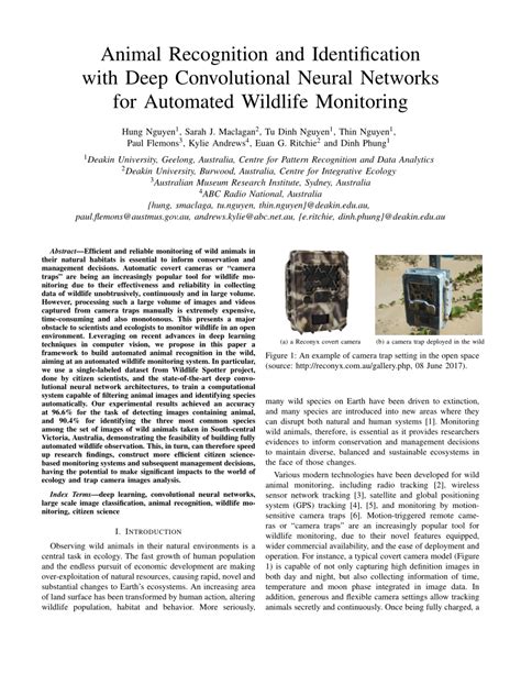 Pdf Animal Recognition And Identification With Deep Convolutional