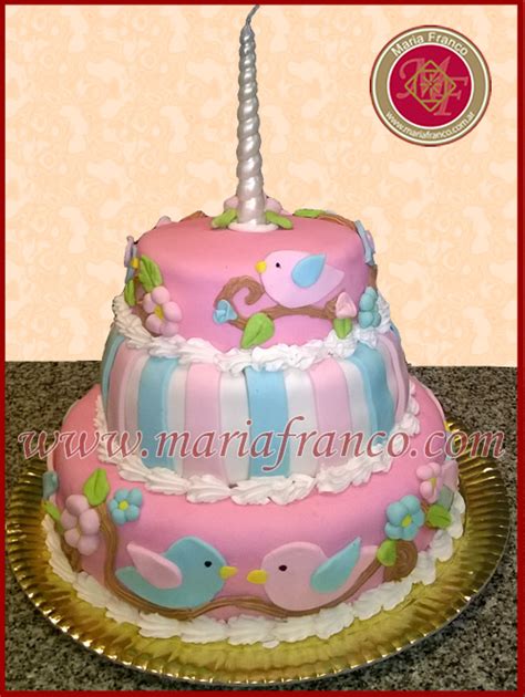 Torta Azul Pajaritos Mariafranco