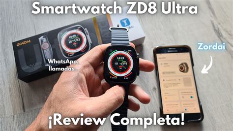 Smartwatch Zd Ultra Caracter Sticas Y Configuraci N Completa