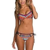 Keerads Bikini Damen Set Push Up Neckholder Bandeau Bademode