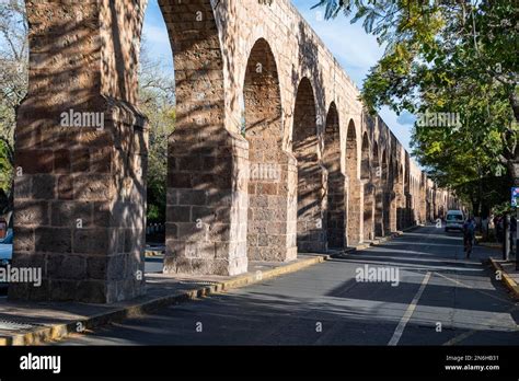 Aqueduct In The Unesco Site Morelia Michoacan Mexico Stock Photo Alamy