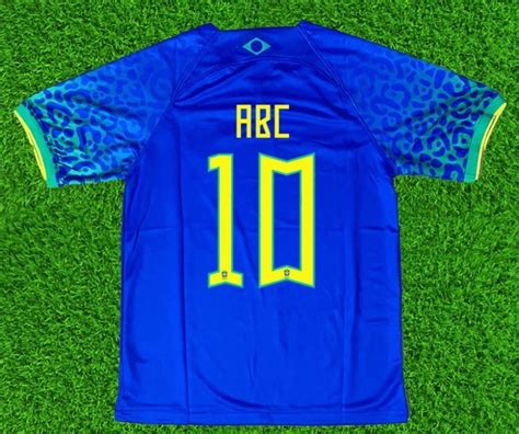 Brazil Away Jersey World Cup Nameset Men S Fashion Activewear On