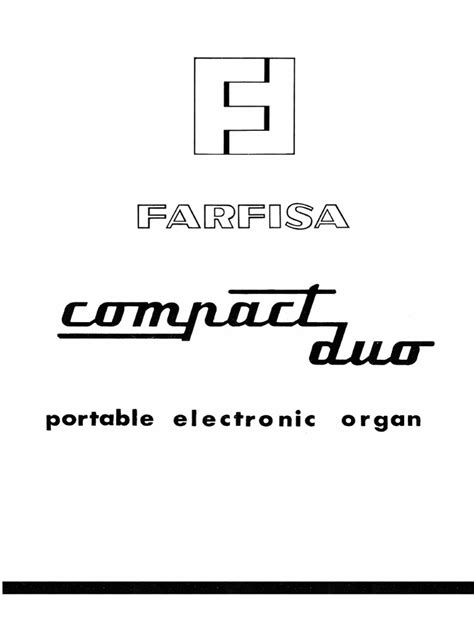 FARFISA Compact Duo Manuel Service | PDF