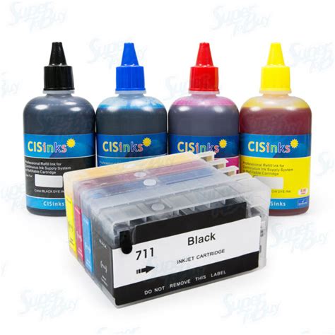 Non Oem Refillable Ink Cartridge Kit For Hp Designjet T T Hp