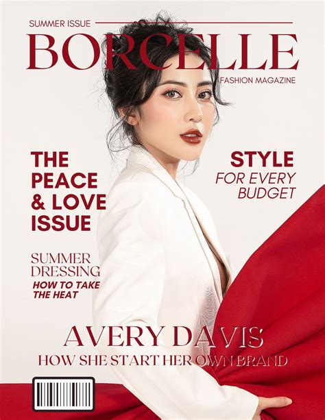 Custom Borcelle Magazine Cover Personalized Gift Photo Etsy