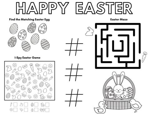 Free Easter Printable Activities