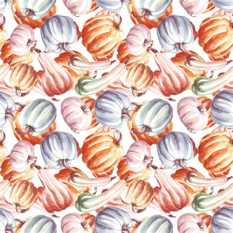 Premium Vector Pumpkins Seamless Pattern