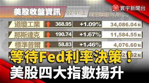 【歐美股】等待fed決策 標普創2019年來最佳一月份表現｜待各國央行利率決策會議結果 歐股走勢分歧｜ 歐美股｜ 寰宇新聞 Globalnewstw Youtube