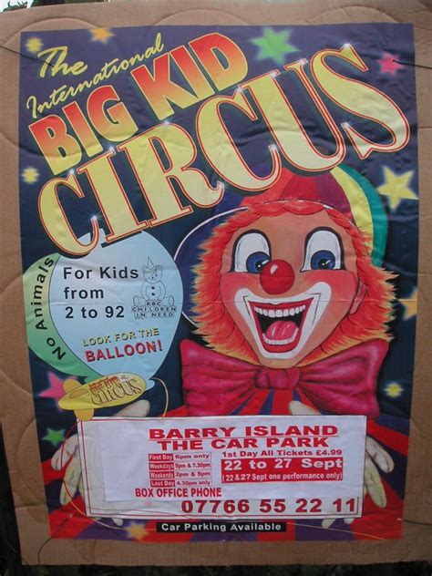 Big Kid Circus Poster I Bring You The Latest Up To Date On Flickr