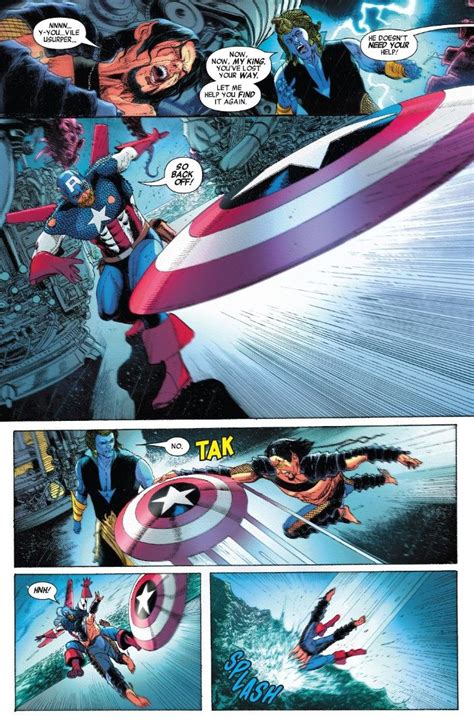 Captain America Is Flying Through The Air