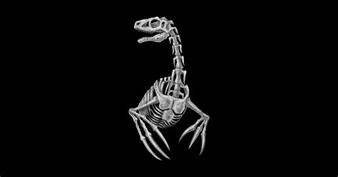 Therizinosaurus Skeleton - Therizinosaurus - Sticker | TeePublic