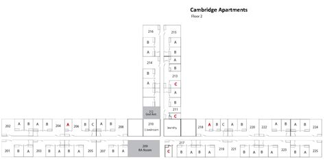 Cambridge Apartments Floorplan