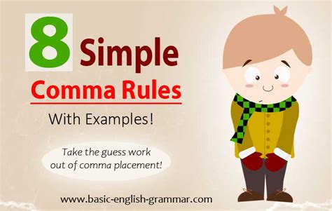 8 Simple Comma Rules With Examples | 8 Comma Rules