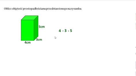 Oblicz Obj To Prostopad O Cianu Przedstawionego Na Rysunku Youtube