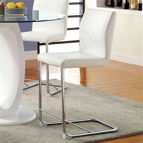 Lodia Ii Counter Height Dining Set White Furniture Of America Furniture Cart