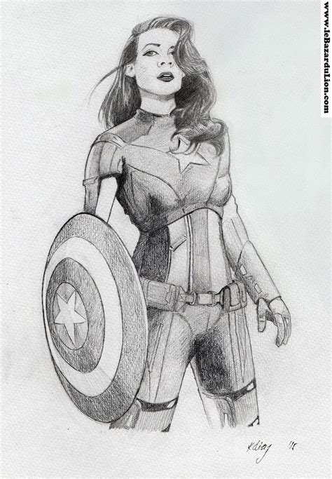 Coloriage Marvel Captain America Capitaine Coloring Peggy Carter