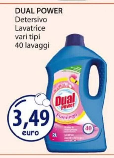 Dual Power Detersivo Lavatrice Vari Tipi Lavaggi Offerta Di Acqua