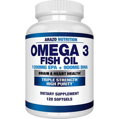 Omega 3 Fish Oil 4080mg epa 1200mg dha 900mg Tripla Força Arazo