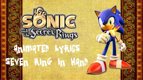 Sonic And The Secret Rings Seven Rings In Hand Crush Ver