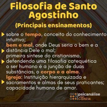 Santo Agostinho biografia e filosofia patrística Psicanálise Clínica