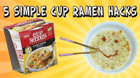 5 Simple Cup Ramen Hacks Youtube