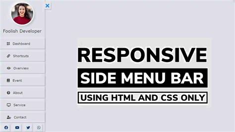 Neumorphism Sidebar Menu Using HTML And CSS