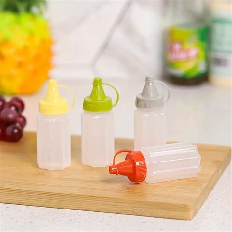 Condiment Squeeze Bottles Mini Polyethylene Condiment Squeeze Bottles