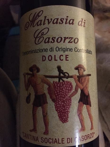 Nv Cantina Sociale Di Casorzo Malvasia Di Casorzo Dasti Dolce Italy