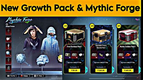 Bgmi New Growth Pack And Mythic Forge Outfit Is Here Youtube