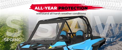 Amazon Kemimoto Xp Soft Front Full Windshield Upgraded Utv