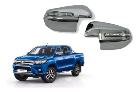 Cubre Espejos Cromados C led Toyota Hilux Año 2016 Al 2023 Cuotas sin