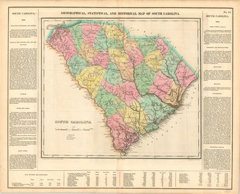 Geographical, Statistical, and Historical Map of South Carolina ...