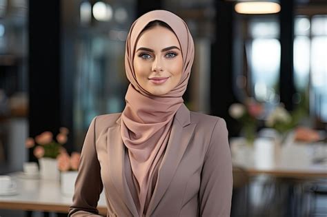 Premium Ai Image A Woman Wearing A Head Scarf