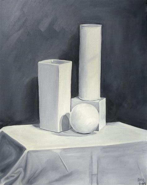 Monochromatic Still Life Painting By Bryan Ory Fine Art America