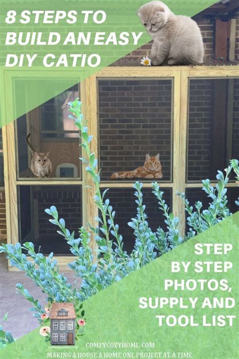 8 Steps To Build An Easy Diy Catio Easy Diy Catio Easy Diy Diy Catio