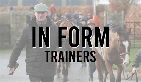 In Form Trainers - Horse Racing Trainer Form Table