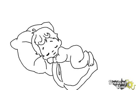 Sleeping Baby Drawing Easy