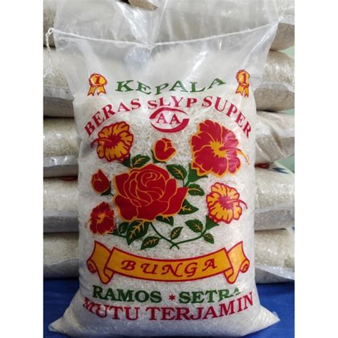 Jual Beras Ramos Setra Cap Bunga Kg Grosir Premium Shopee Indonesia