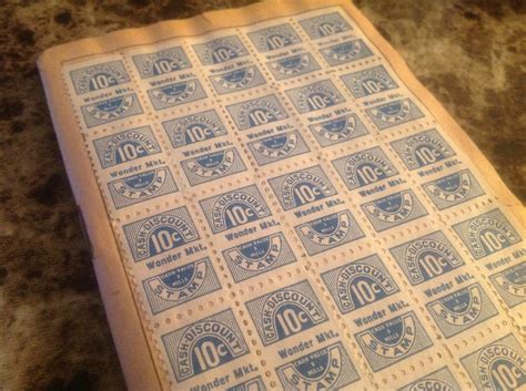 Vintage Blue Chip Stamps Booklet