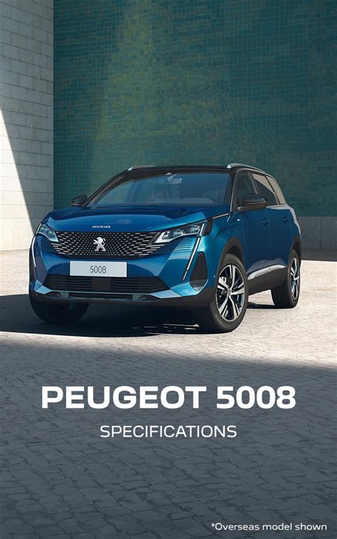 PEUGEOT 5008 SUV Dimensions and Specifications