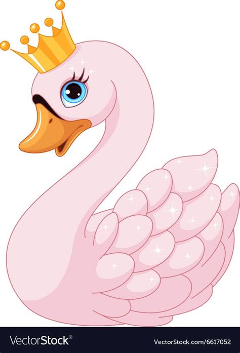 Swan Princess Royalty Free Vector Image Vectorstock Baby Animal