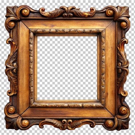 Premium Psd Square Wooden Frame