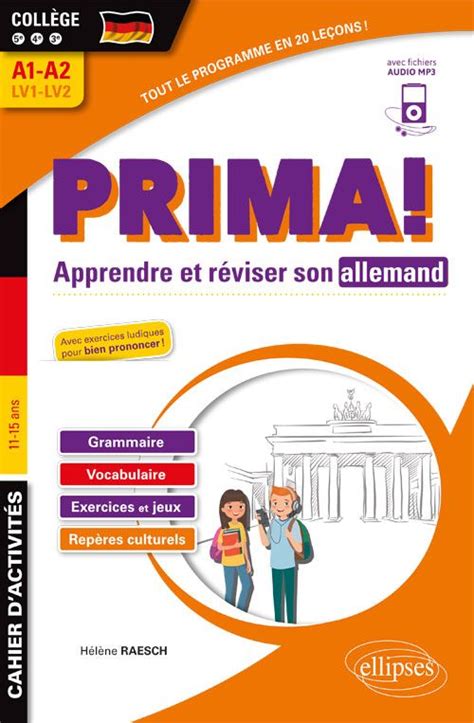 Prima Cahier Dactivit S Pour Apprendre Et R Viser Son Allemand