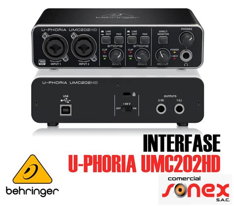 INTERFACE U PHORIA UMC202HD COMERCIAL SONEX SAC