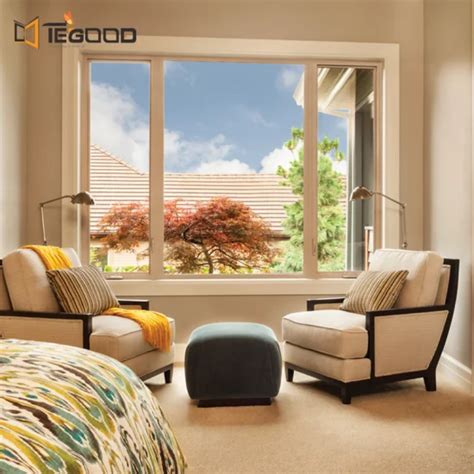 Tegood High Quality Triple Tempered Glass UPVC Side Hung Casement