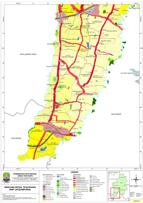 Peta Zonasi Bwp Jatisampurna Sitaru Kota Bekasi