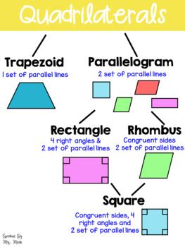 Quadrilateral Hierarchy Anchor Chart