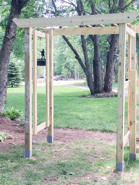 Simple Arbor Diy Arbour Diy Garden Projects Garden Arbor