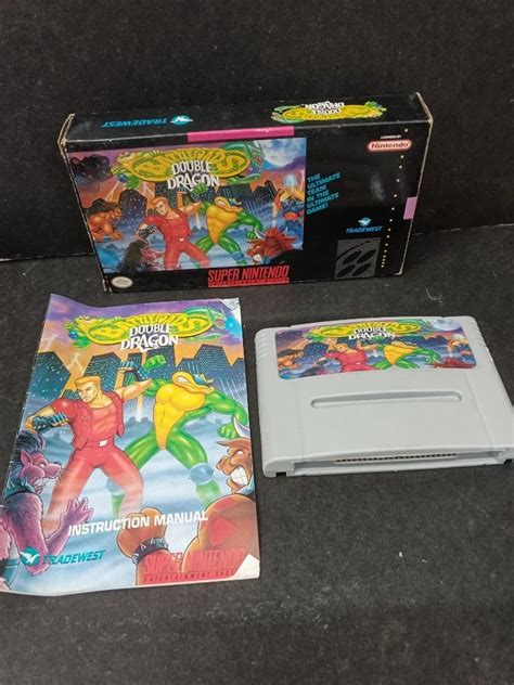 Original SNES Battletoads Double Dragon Super Nintendo Entertainment