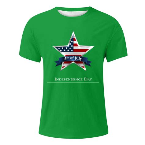 Ierhent Independence Day Shirt 4th Of July Distressed American Flag Men